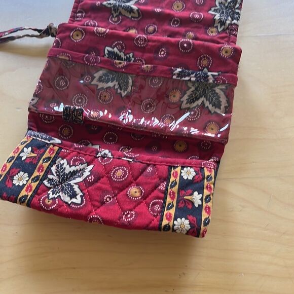 Vera Bradley Red Coin Tri-Fold Wallet - Picture 4 of 9